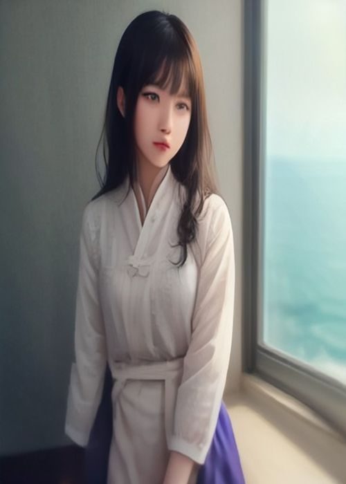户外自然光下亚洲女生举着手机微笑自拍,背景虚化,绿色植物衬托