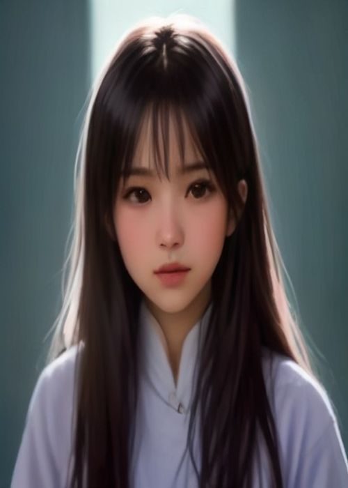 柔和窗边光下用手机自拍的亚洲女性，侧脸轮廓清晰，画面自然